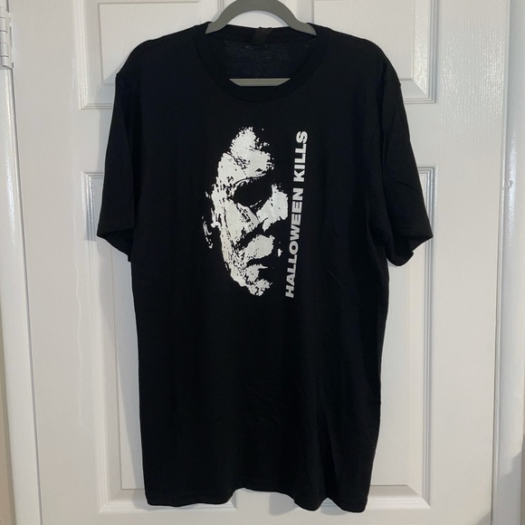Michael Myers Halloween Kills Unisex Black District Brand Graphic T-Shirt - Picture 1 of 7